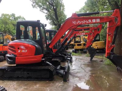 China Used Kubota 163 Mini Excavator Hydraulic Crawler Excavator Original Engine for sale