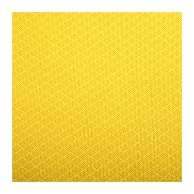 China Factory Sale Sandwich Tear-Resistant Mesh Polyester Fabric Small Order Approved Mesh Fabric For Chair Shoes Yellow for sale