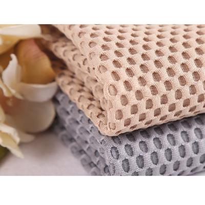 China 3-5mm Polyester Round Hole Sandwich 3D Air Reinforced Mesh Fabric For Car Seat Chair Bag Sports Shoes Tear-resistant for sale