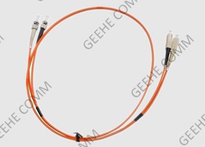 China SC To ST Duplex Multi Mode OM1 PVC Fiber Optic Patch Cable 2.0mm for sale