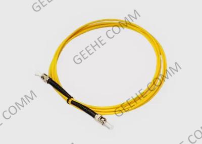 China Single Mode 62.5/125 ST-ST Fiber Optic Jumper Cable For Data Center for sale