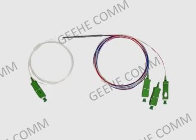 China acoplador triplo 1310nm 1550nm da fibra ótica da janela do único modo 1x3 à venda