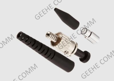 China Simplex 2.0mm Single Mode ST Connector With Black Boots for sale