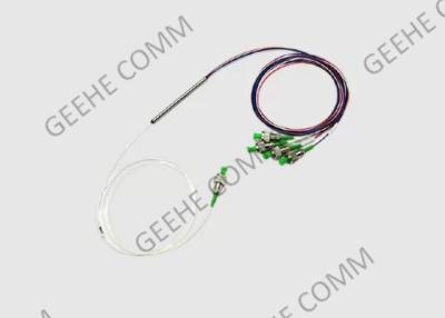 China Acoplador óptico de acero de la fibra del WDM del tubo FBT 1310 1550nm 1×4 en venta