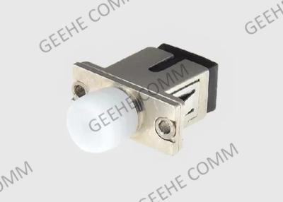 China Multimode Polymer Sleeve Metal Flange Fiber Optic Hybrid Adapter FC-SC Simplex for sale