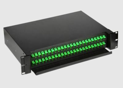 China Multimode 2U 1.0mm 48 Port Fiber Optic Patch Panel for sale