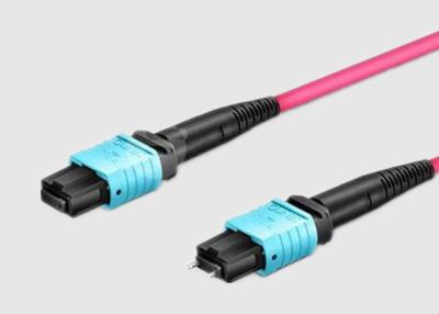 Κίνα Ενιαίος τρόπος OM4 Aqua 5M QSFP καλώδιο μπαλωμάτων ινών OFNR MTP MPO προς πώληση