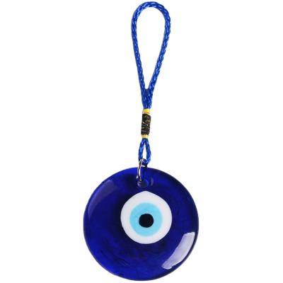 China Wholesale Classic Religious Lucky Jewelry Glass Blue Evil Eye Turkish Pendant For Home Decor And Car Hanging for sale