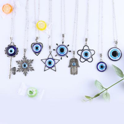 China Variety Adjustable Sincere Pendant Necklace Amulet Protection Promotion Luck Kabbalah Evil Eye Jewelry Gift for sale