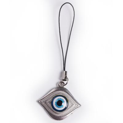 China 2020 hot sale religious cheap keychain 3.5 inch wholesale metal turkish evil eye pendant for gifts for sale