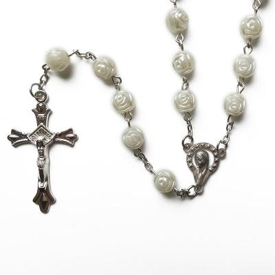 China Rosary Religious Christian Necklace Jewelry Catholic Handmade Religious Beads Bracelets for sale