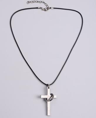 China Jewelry YIWU Fashion Stainless Steel Religious Catholic Cross With Bible Letters Necklace for sale