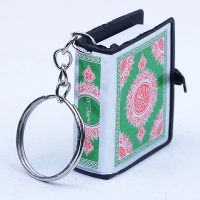 China Wholesale Home Decotation In Common Religious Muslims Hang For Gift Mini Islamic Koran Book Key Chain for sale