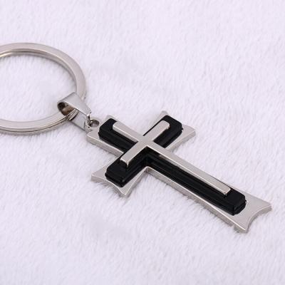 China New Fashion Religious Hot Metal Car Key Ring Christian Key Chain Pendant For Friend Gift Wholesale for sale