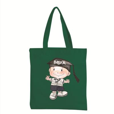 China Eco-friendly 100% cotton advertising color printing gift promotion bag handbag environmental protection bag for sale