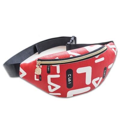 China Water Proof PVC PU Letters Logo Waist Bag for sale