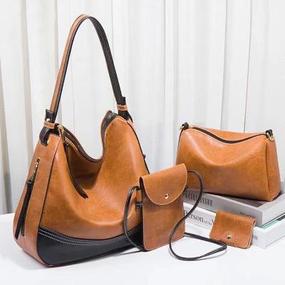 China 2021 New Fashion Designer Luxury Ladies Top-Handle Bags PU Leather Color Women Handbags Fashion Simple Wild Pink Blue Compound Bag for sale