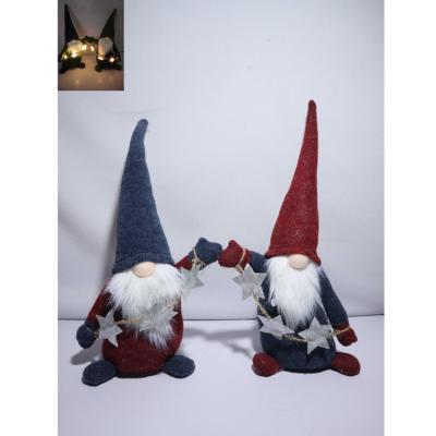 China fabric & Plush Gnome Christmas Ornaments Christmas Santa Gnomes for sale