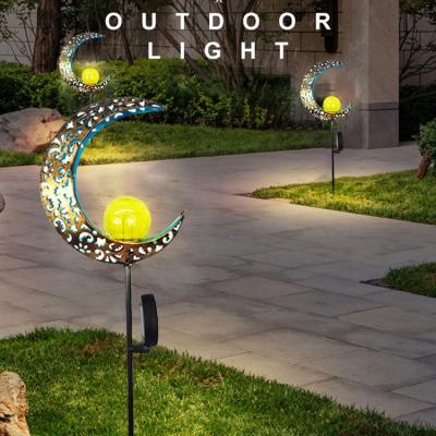 China Crystal Ball Solar Light Outdoor Lanscape System Garden Decorative Solar Garden Light for sale