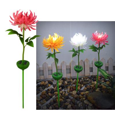 China Outdoor Solar Yard Garden Stake Lights Multicolor Changing Solar Decorative Flower LED Landscape Light for sale