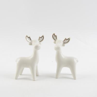 China Minimalist Ceramic Modern Deer Abstract Sculpture Home Decoration Accessories for sale