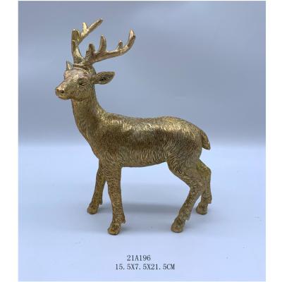 China Polyresin commercial chirstmas deer polyresion decoration for sale