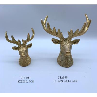 China Polyresin Decoration Christmas Deer Polyresin Table Decoration for sale