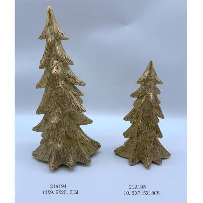 China Polyresin commercial chirstmas tree polyresion decoration for sale