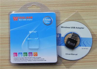 China Mini USB Wifi Adapter RT7601 Chipset 802.11n Wlan Adapter Driver , 150Mbps Wireless Internet Adapter for sale