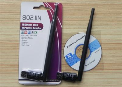 Chine Adaptateur réseau Chaud-en gros d'Usb Wifi d'antenne de jeu de puces de l'adaptateur RT7601 de wifi d'USB, carte sans fil de LAN de 150M Ralink 802.11n à vendre