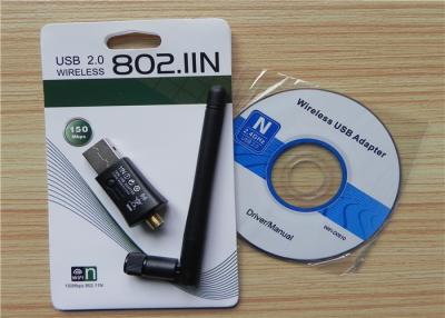 China 150Mbps USB Wifi Adapter ,  RTL8188EUS Chipset Antenna 802.11N USB Wireless Lan Adapter for sale