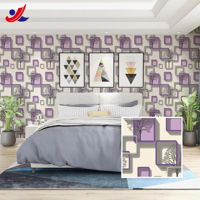 China Waterproof+ECO-Friendly Home Decor Self Adhesive PVC 3d Wall Printing Decorative Sticker With Embossed Flower Custom Printed Wallpaper for sale