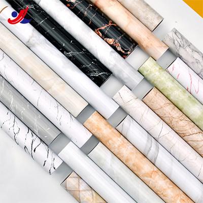 China discount price modern marble pvc wallpaper waterproof self adhesive foil for sale