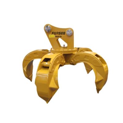 China Retail Farsee Technology FEOH1016 Hydraulic Orange Grapple Orange Peel Grapple For Doosan/Caterpillar/Sany/Shantui /LiuGong 10-16T Excavators for sale