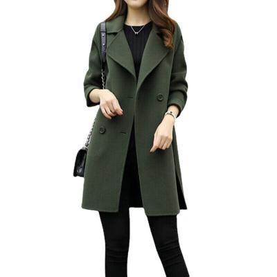 China Anti-wrinkle Fur Fashion Trench Plus Size Women's Coats for sale