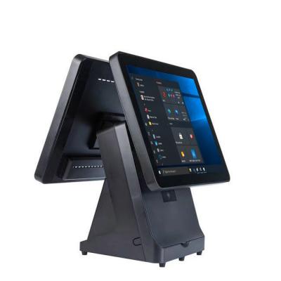 China Retail Industry 15 Inch Windows POS Payment Terminal POS All In One Full Set Dual Billing Machine Touch Screen Kiosk POS for sale