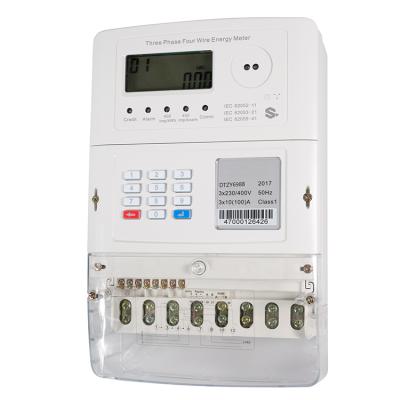 China New Type Multifunctional Three Phase Split Keypad Prepaid Electricity Meter DTZY6988 for sale