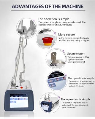 China Air Cooled 40 Watts Fractional CO2 Laser Device For Skin Rejuvenation for sale