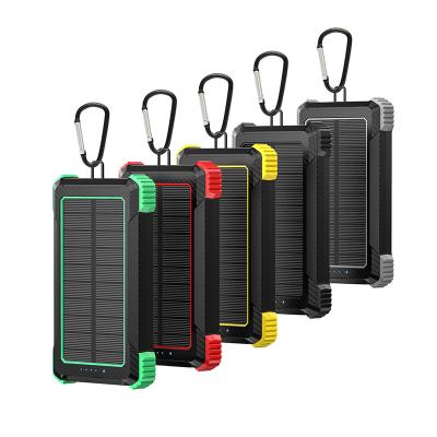 China Solar Panel Charging Waterproof Outdoor Camping Charger Solar Power Bank 10000mAh for sale