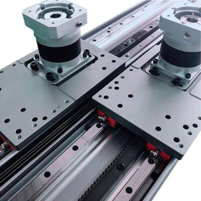 China Linear Guide X/Y Motion Linear Guide Stage Gear Rack Pinion Slide Rail With Gear Rack for sale