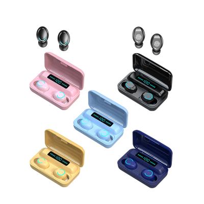 China Genuine In-Ear Promotion 2022 Free Rechargeable Earphone 2022 Promotion 9d earpods f9 aud fonos f9 stereo wireless headphon free rechargable for sale