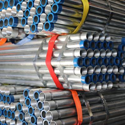 China High Quality Gas Pipe Hot Dip Galvanized Steel Round Side Pipe Wire With Plug for sale