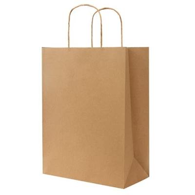 China 25 Pack Recyclable Brown Paper Bags with Handles - Mixed Size, 100% Recyclable Brown Kraft Paper Bags, Great for Gifts, Shopping for sale