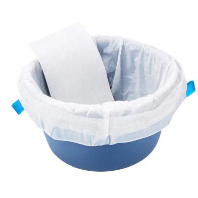 China Prevent Cross-Contanination Commode Liners with Super Absorbent Protection Disposable Commode Liners Pail Bags for sale