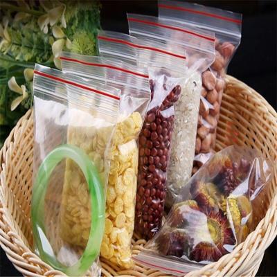 China Wholesale Recyclable Resealable Plastic Zip Lock Bags Clear Ziplock Poly Baggies Customize Premium Zipper Bag for sale