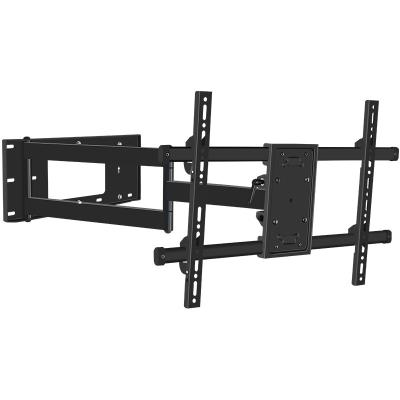 China Steel Universal Cold Rolled Monitor Mount Wall Mount Cold Rolled LCD TV Support 37-75 Inch Full Motion 180 Degree for sale