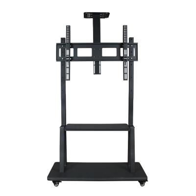 China Universal LED TV Conference Bracket Stand Economy TV Cart with Adjustable Poles for TV Height 55