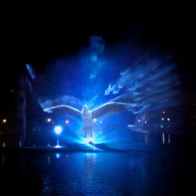 China Modern Outdoor 3d Advertising Laser Fountain Projection Water Cinema for sale