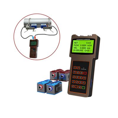 China CE certification carbon steel flange-on meter portable handheld ultrasonic caudalimetro ultrasonic flow meter for sale