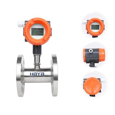 China High quality RS485 communication China modbus 4*20ma rs485 turbine flow meter flow sensor for sale